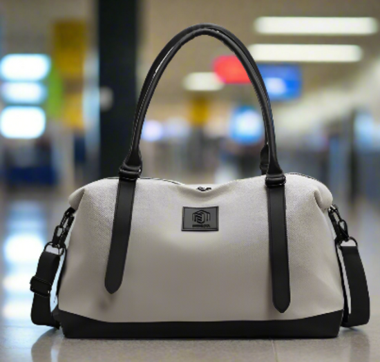 ZWX - Contrast Duffle Bag Textured TSA Approved Travel Bag