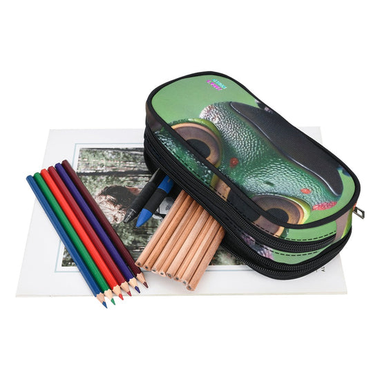 Zara’s World Large Stationery Animal Avatar Print Pencil Pouch