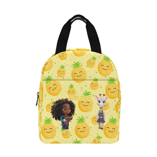 Zaras World Animal Avatar Fruit Print Lunch Bag