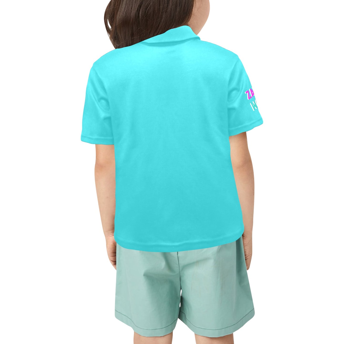 Zara's World Avatar Print Girls Polo Shirt (2T-7Y)