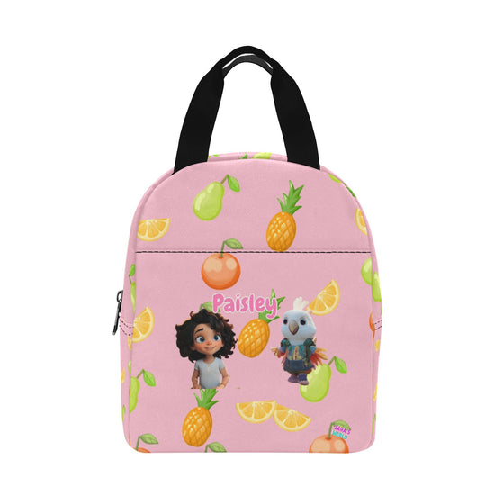 Zaras World Animal Avatar Fruit Print Lunch Bag