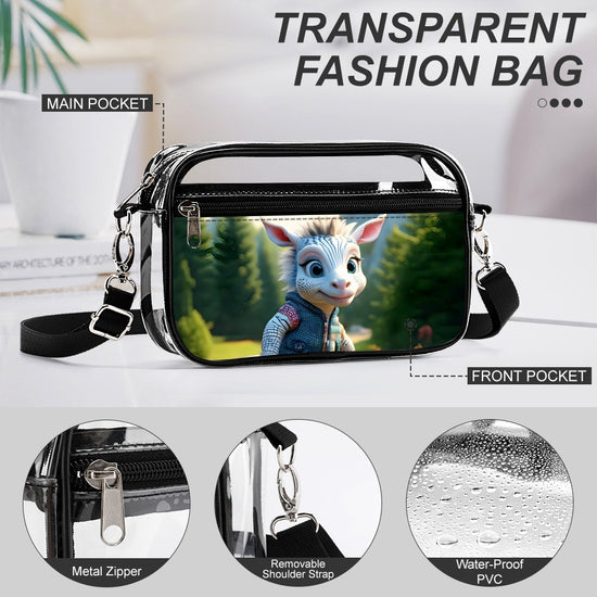 Zara's World Transparent Satchel Two Piece Set