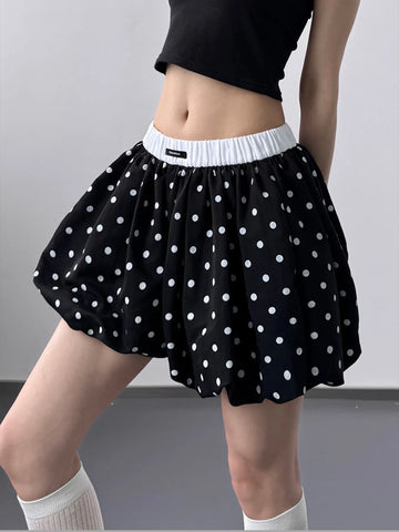 Black/ White Polka Dot
