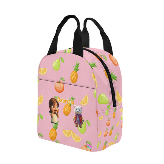 Zaras World Animal Avatar Fruit Print Lunch Bag