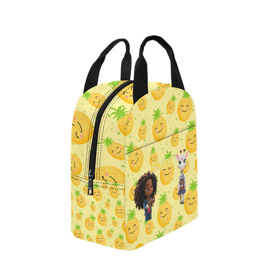 Zaras World Animal Avatar Fruit Print Lunch Bag