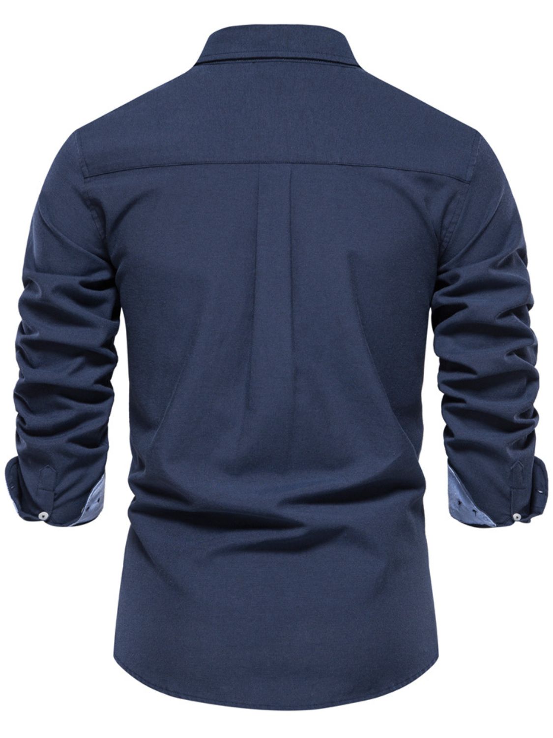 Men's Casual Button Down VNeck Collar Shirt