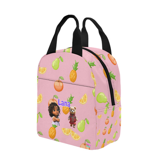 Zaras World Animal Avatar Fruit Print Lunch Bag