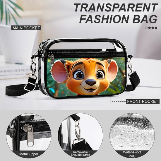 Zara's World Transparent Satchel Two Piece Set
