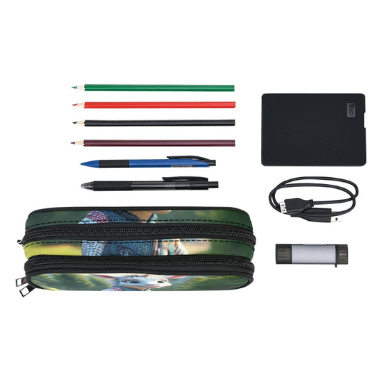 Zara’s World Large Stationery Animal Avatar Print Pencil Pouch