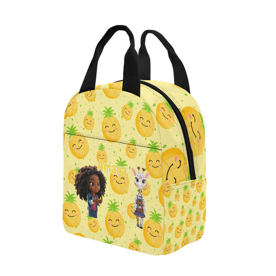 Zaras World Animal Avatar Fruit Print Lunch Bag