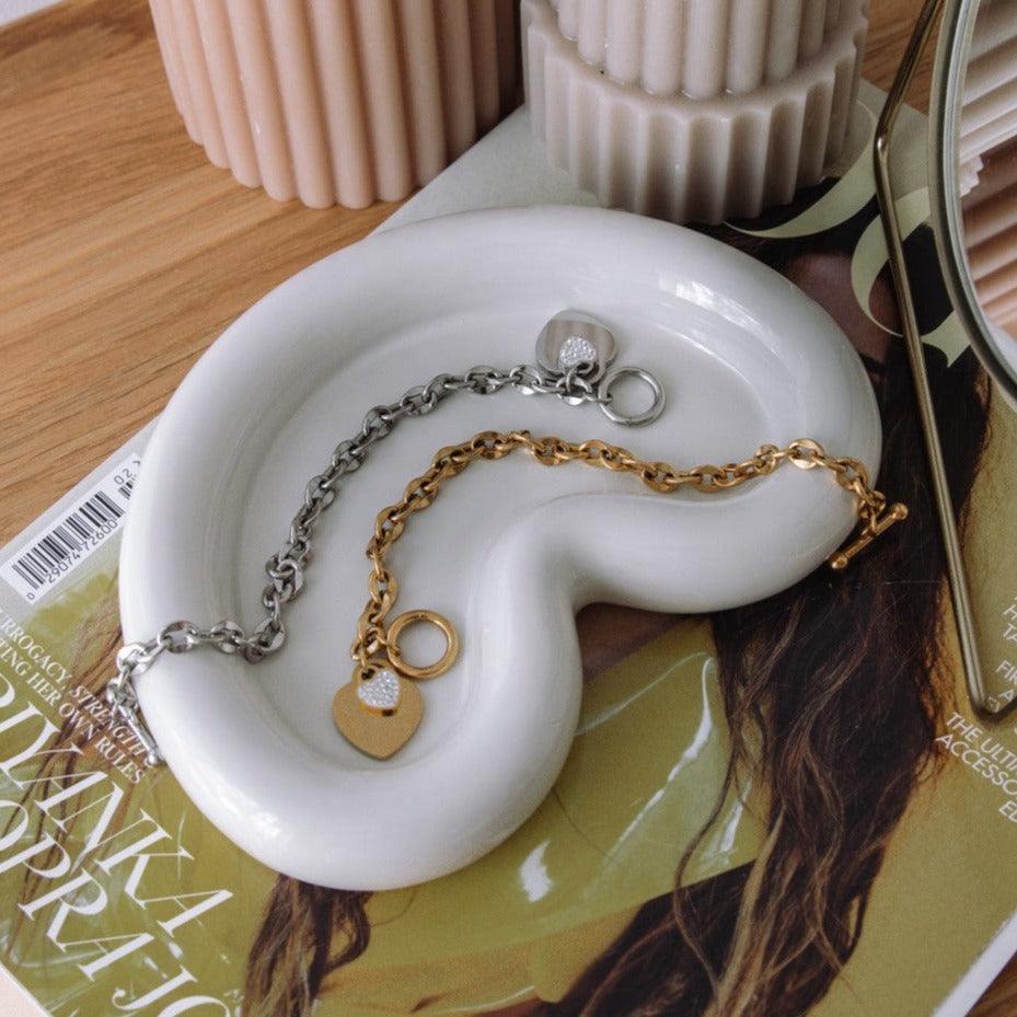 Loom T-bar Chain 16g. Bracelet